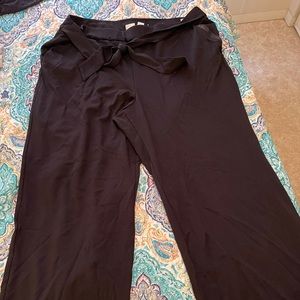 Wide leg dress pants, size 22/24 in black